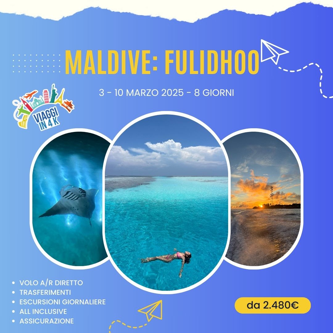 Viaggio di gruppo alle Maldive - marzo 2025