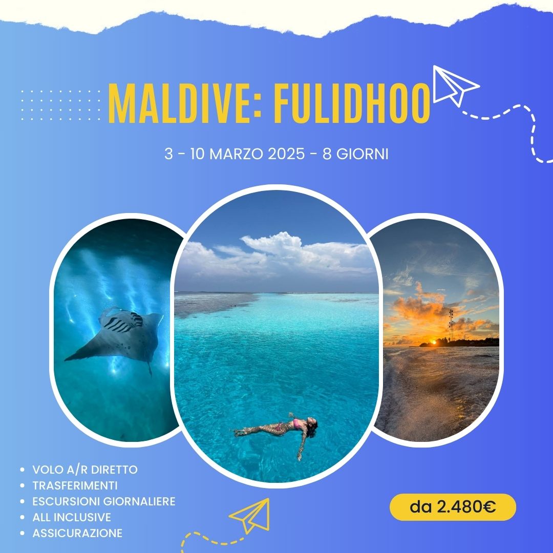 Viaggio di Gruppo alle Maldive  - isola di Fulidhoo - Marzo 2025 